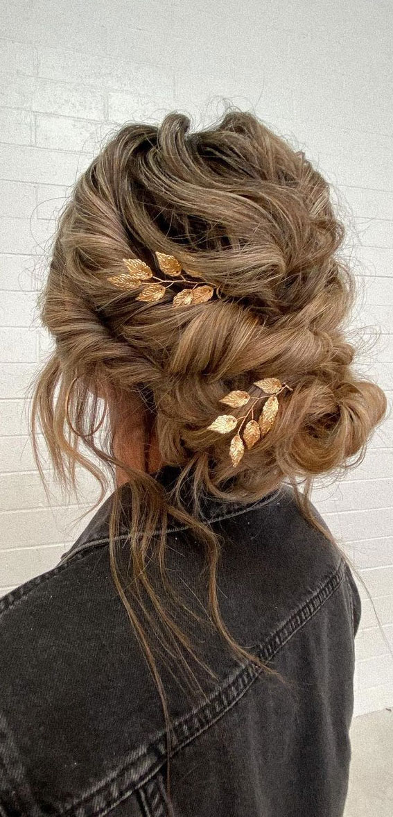 50 Amazing Ways To Style An Updo in 2022 : Fluffy Textured Boho Updo