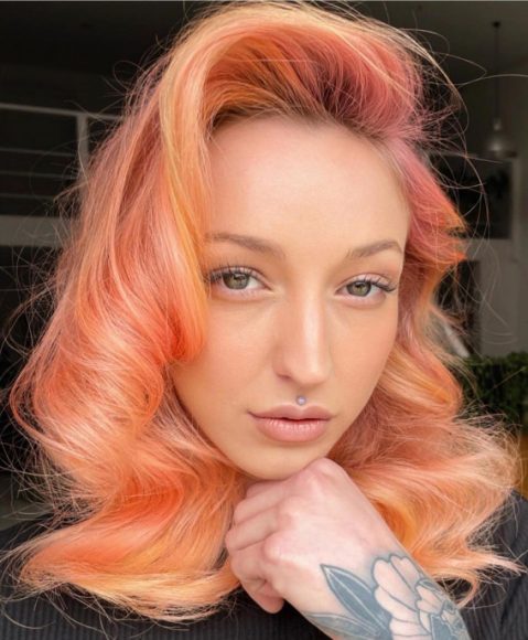 32 Best Orange Hair Color Shades Pink Peach And Orange Hair 