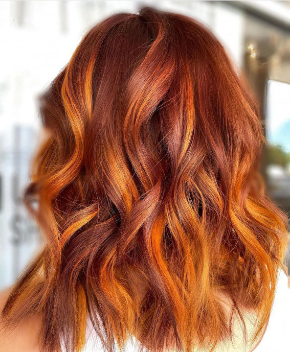 dark red orange hair