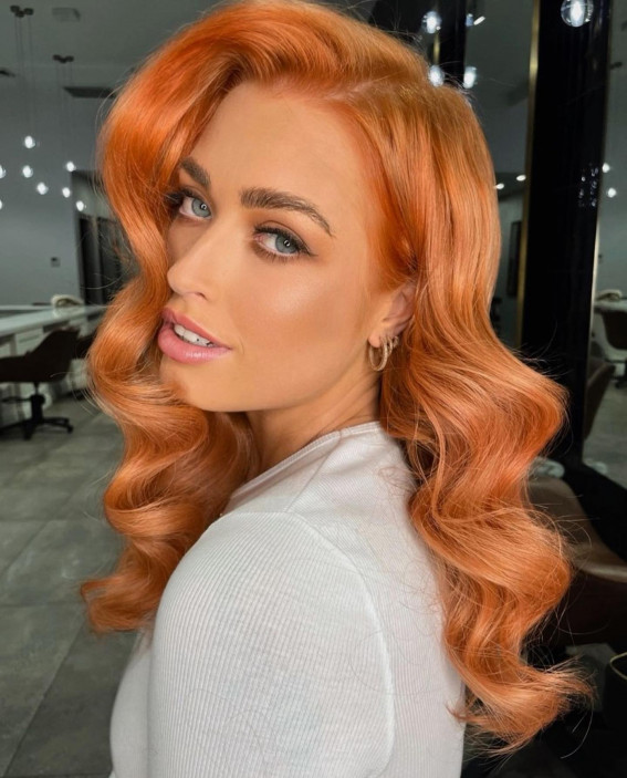 light reddish orange hair color