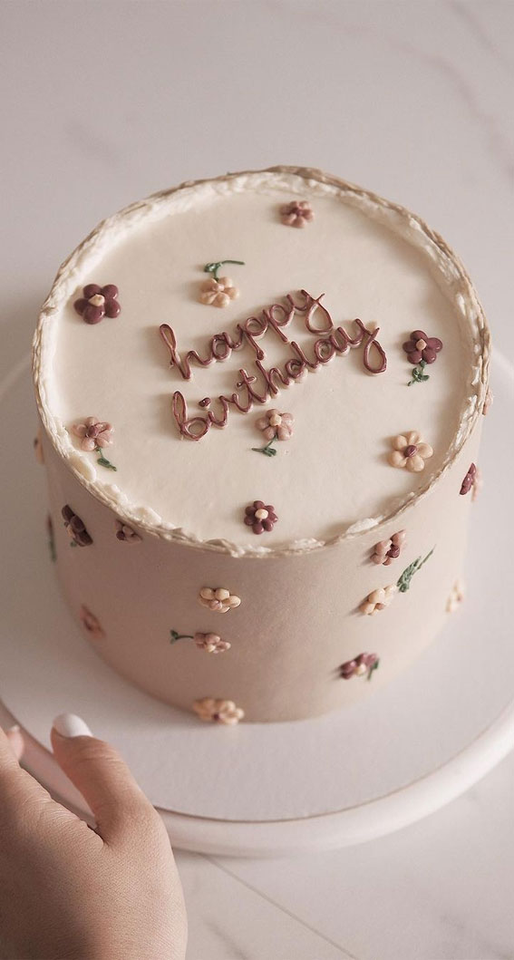 70 Cake Ideas for Birthday & Any Celebration : Neutral Buttercream ...