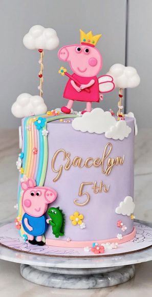 70 Cake Ideas for Birthday & Any Celebration : Peppa Pig Birthday Cake ...