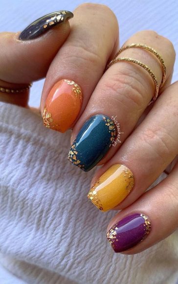 50 Trending Autumn Nail Colours And Designs Jewel Toned Nails