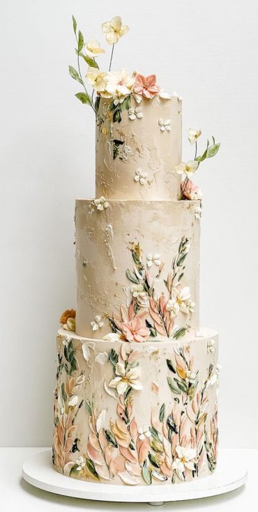 50 Beautiful Wedding Cakes In 2022 : An Enchanted Garden Wedding Cake