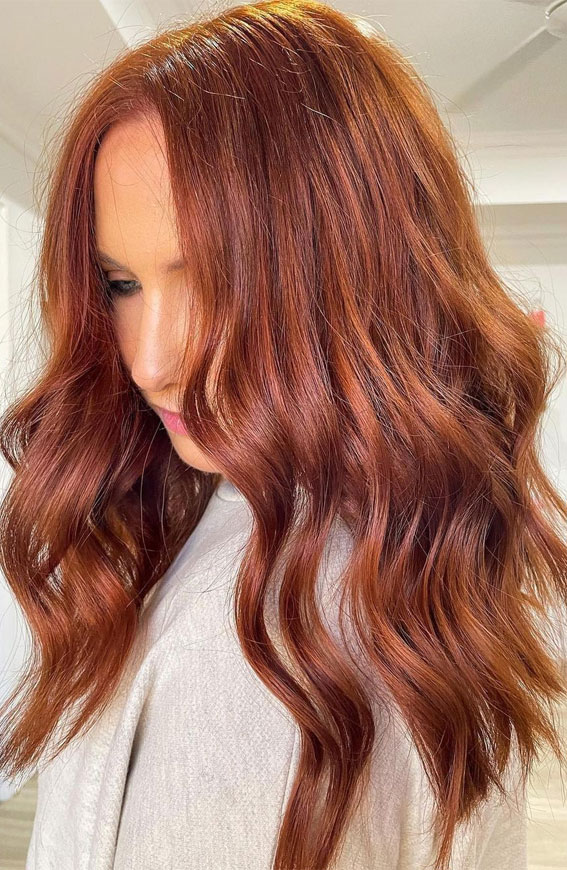 40 Copper Hair Color Ideas That’re Perfect for Fall : Pumpkin Spice