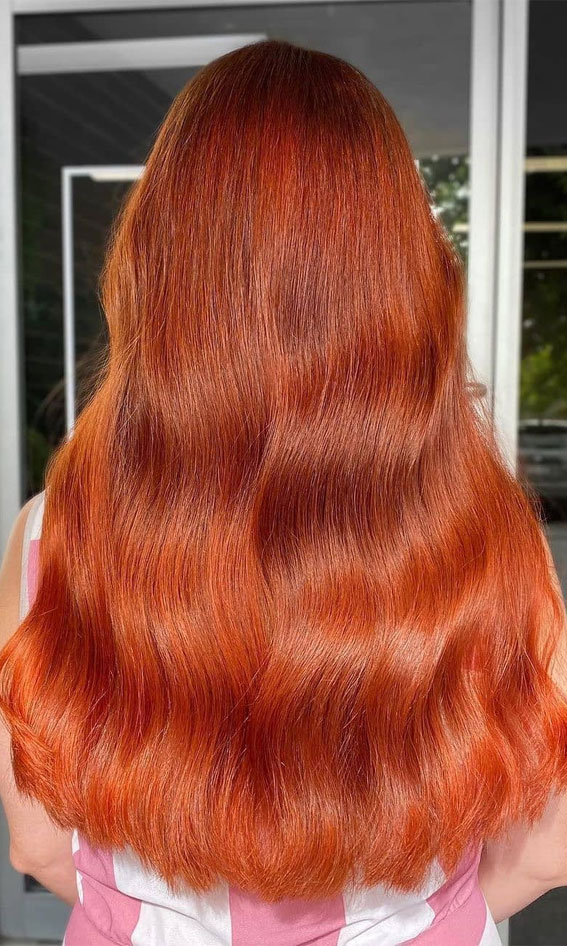 40 Copper Hair Color Ideas Thatre Perfect For Fall Sunset Copper Red Long Hair 