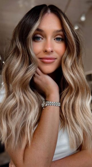 50 Fabulous Fall Hair Color Ideas For Autumn 2022 Chocolate Melted Dusty Blonde 5048