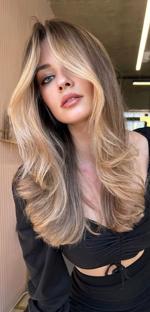 50 Fabulous Fall Hair Color Ideas For Autumn 2022 Cinnamon Swirl With Blonde Money Piece 3045