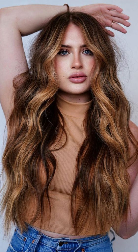 50 Fabulous Fall Hair Color Ideas For Autumn 2022 Auburn Honey Long Locks