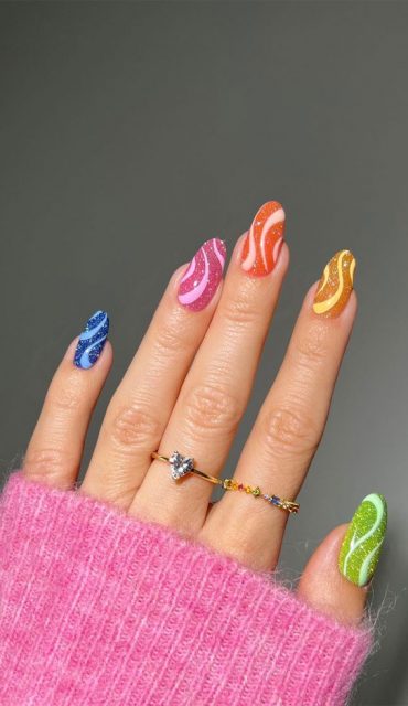 70 Stylish Nail Art Ideas To Try Now Shimmery Jelly Nails