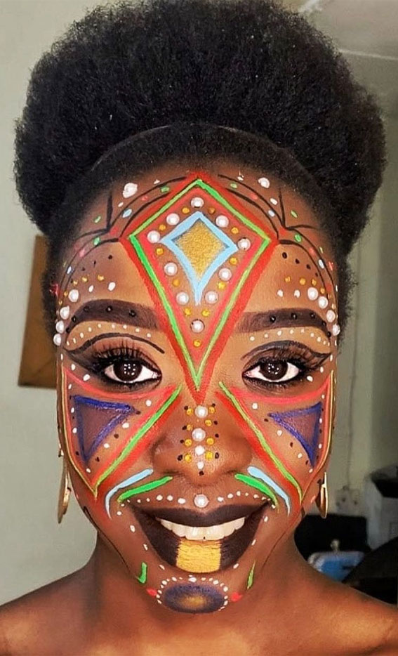 Etableret teori folder Reproducere 25 Awesome Tribal Makeup Ideas : Carnival Makeup
