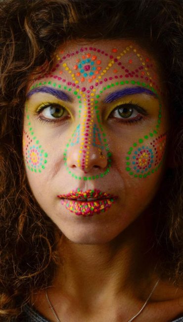 25 Awesome Tribal Makeup Ideas : Colourful Tribal Makeup