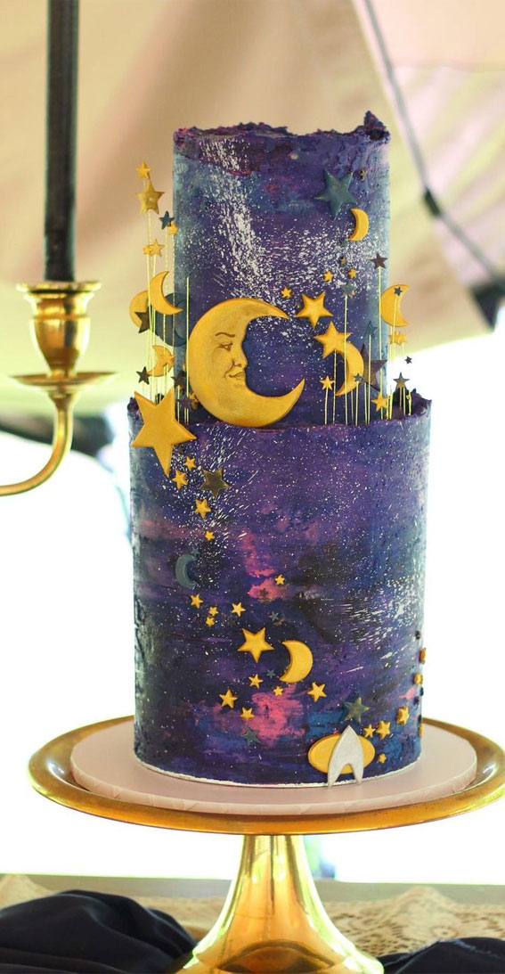 Celestial Delight: Father Galaxy Cake | Unique and Delicious