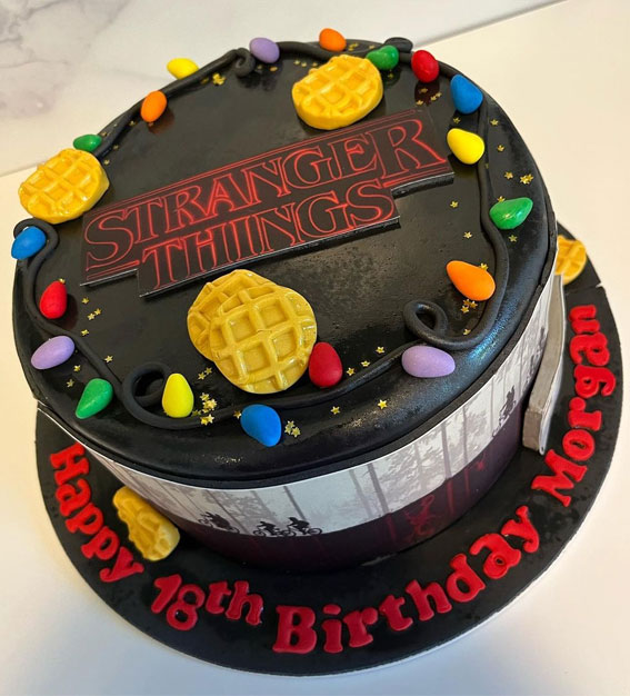 40+ Awesome Stranger Things Cake Ideas : Single Tier Awesome Cake