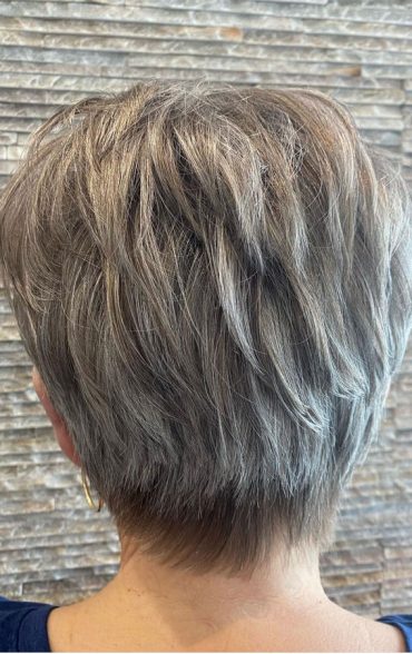 50 Haircut And Hairstyles For Women Over 50 Dark Grey Short Haircut 5525