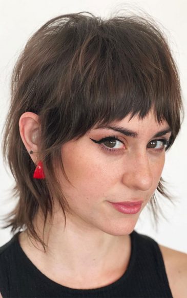 50 Best Short Hair With Bangs Razor Cut Face Frame With Bangs