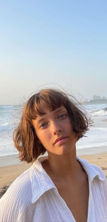 50 Best Short Hair With Bangs French Bob Summer Vibes