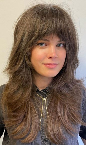 30 Cute Fringe Hairstyles For Your New Look Little Shaggy Chop 9130