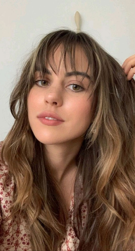 30+ Cute Fringe Hairstyles For Your New Look : Layered Bronde + Fringe