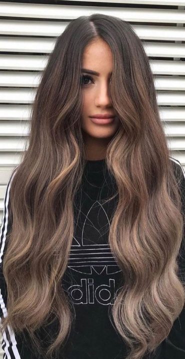 50 Trendy Hair Colour For Every Women Chocolate Brown Balayage 5170