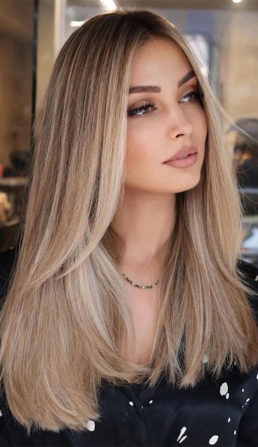 50+ Trendy Hair Colour For Every Women : Toasted Almond with Blonde ...