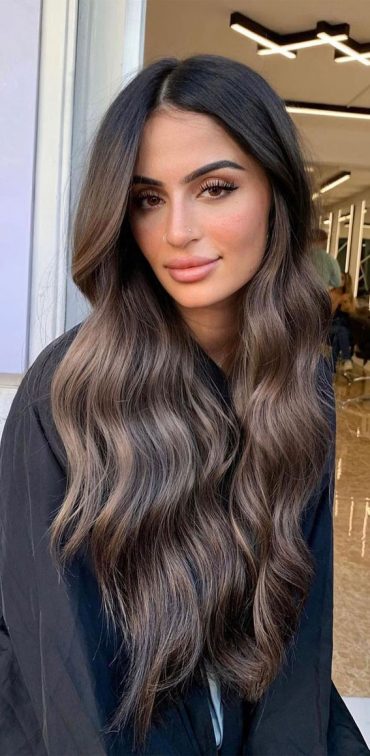 50+ Trendy Hair Colour For Every Women : Dark Chestnut Brunette