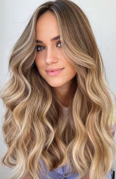 50 Trendy Hair Colour For Every Women Bronze With Blonde Highlights 8175