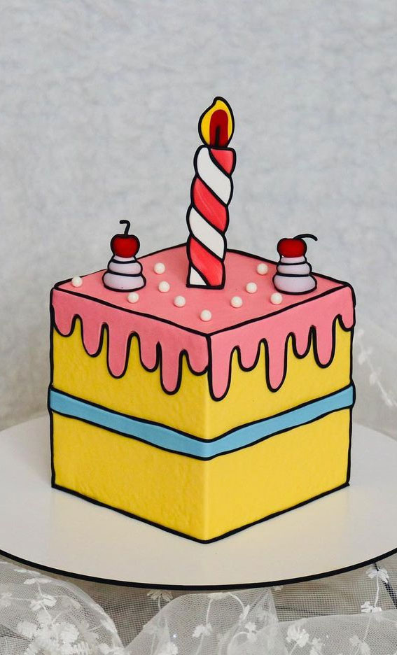 50+ Cute Comic Cake Ideas For Any Occasion : Simple Comic Cake