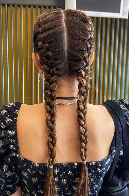 Front French braid into double... - Easy Toddler Hairstyles | Facebook