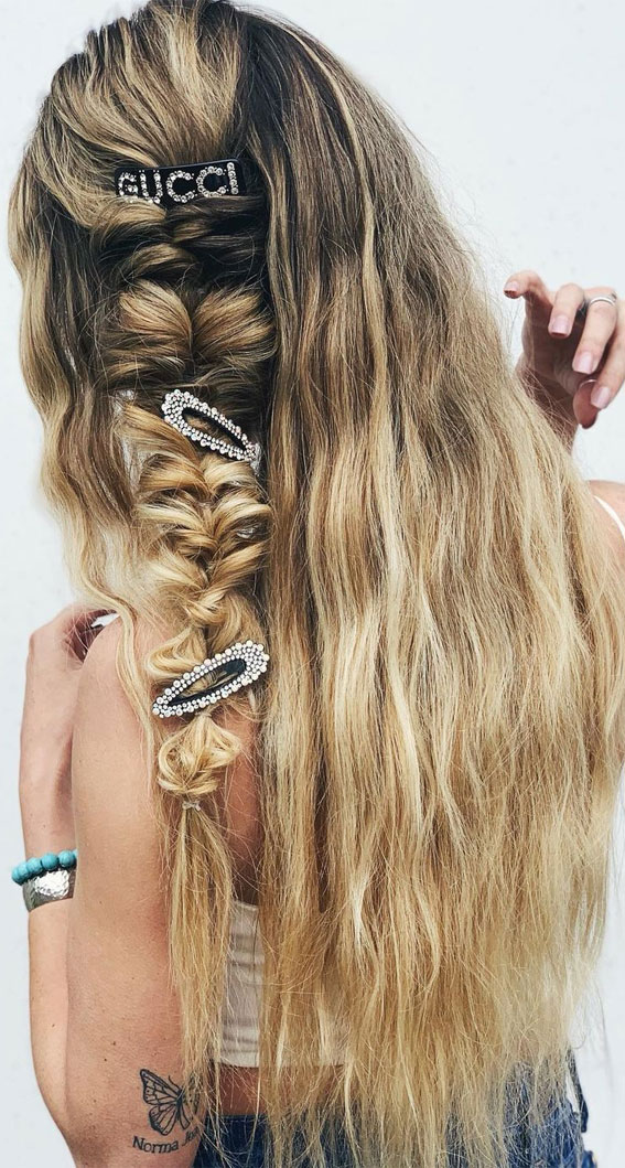 50+ Cute Hairstyles For Any Occasion : Braided in Gucci  Hair Down