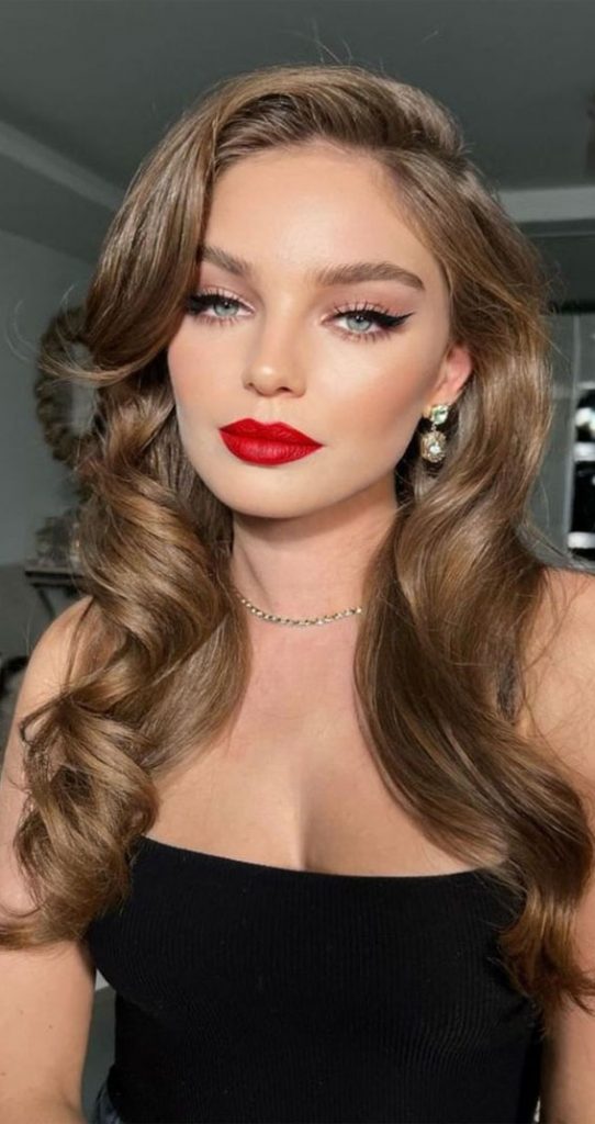 35 Best Prom Makeup Ideas Nude Eyes Red Lips 6827