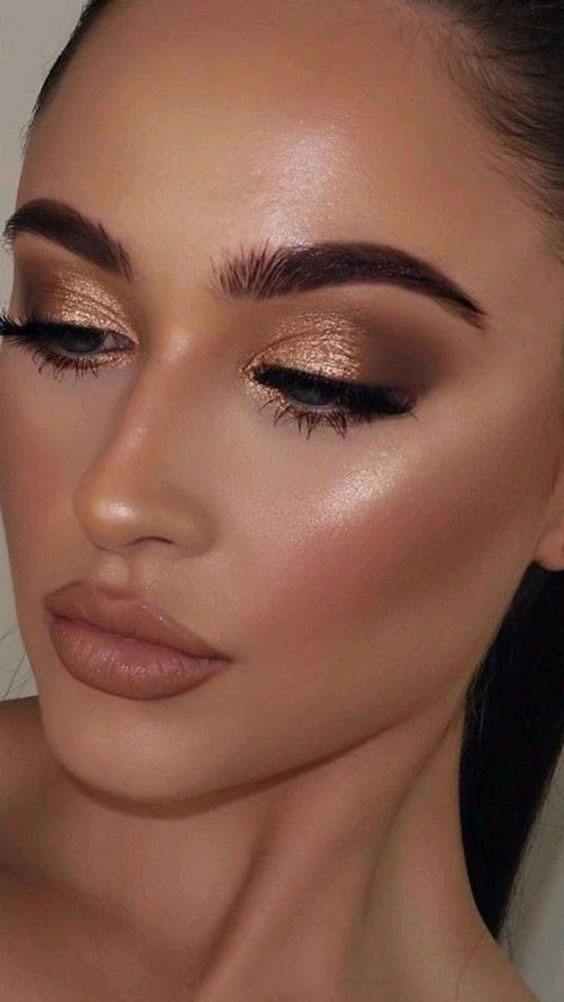 35 Best Prom Makeup Ideas Gold Smokey Glam Look