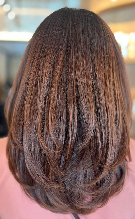 30+ Hair Colour Trends To Try in 2023 : Brown Copper 3D Layers