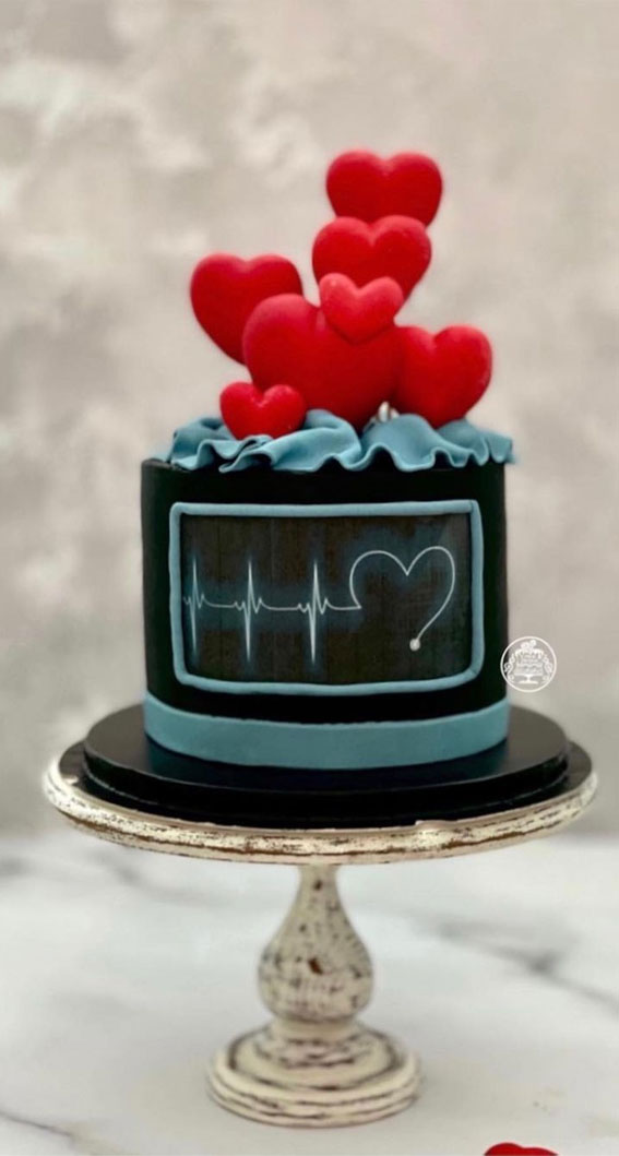 40+ Cute Valentine’s Cake Ideas : Beating Heart Cake