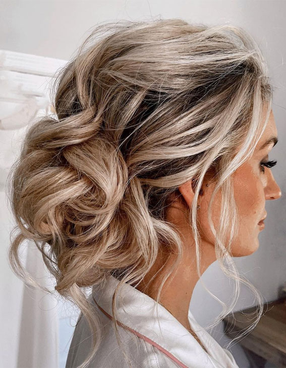 53 Best Wedding Hairstyles for 2023 Brides : True Romance Messy Up