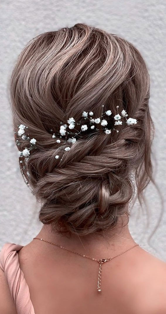 53 Best Wedding Hairstyles for 2023 Brides : Cascading Braided Updo