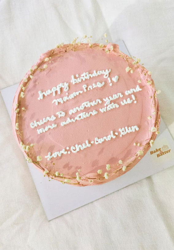 40+ Cute Simple Birthday Cake Ideas : Dainty Birthday Cake