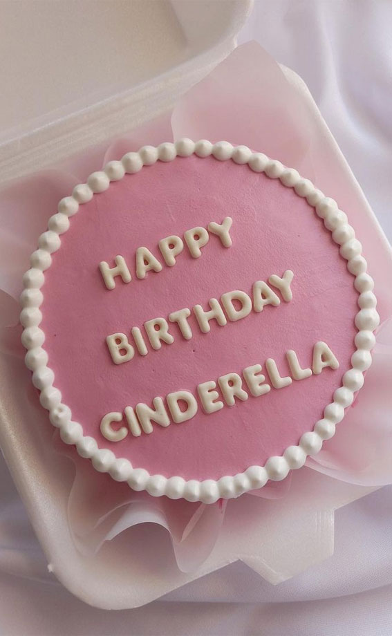 40+ Cute Simple Birthday Cake Ideas : Pink Birthday Cake