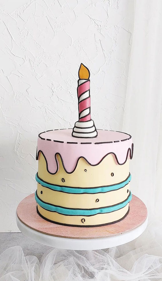 25+ Comic Cake Ideas That’re Trending : Cute Comic Birthday Cake