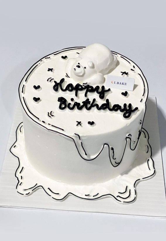 Black & White Layer Cake – Sprinkles Cupcakes, Inc