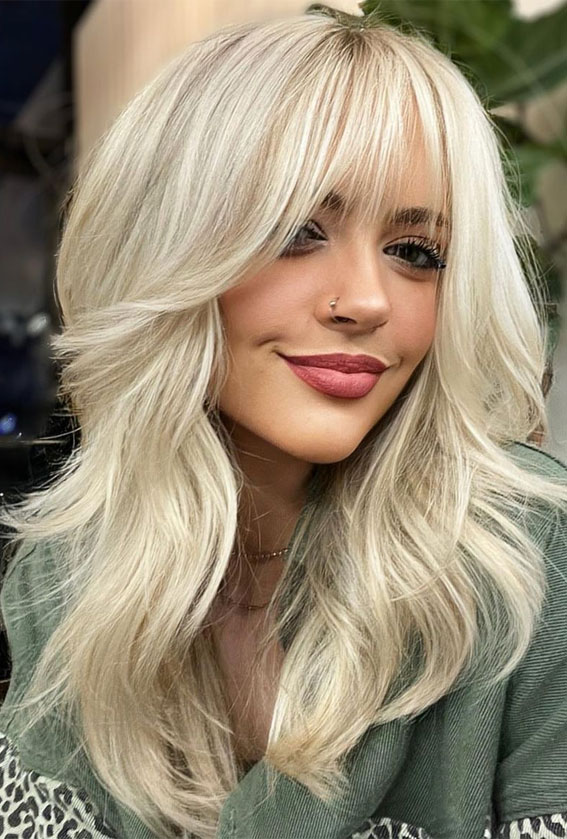 50+ New Haircut Ideas For Women To Try In 2023 : Blonde Layered