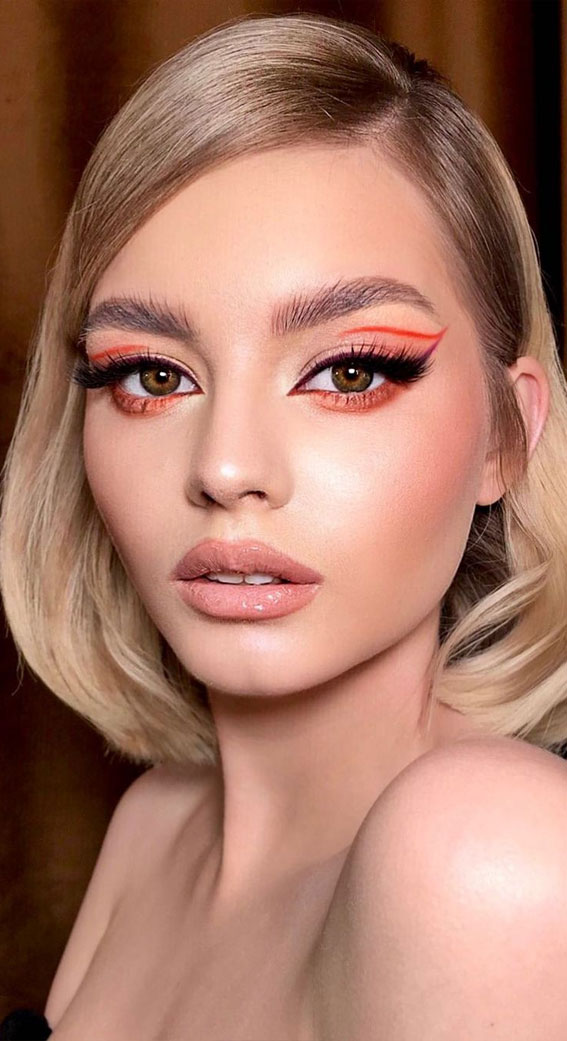 35 Cool Makeup Looks That'll Blow Your Mind : Pink and Red Look