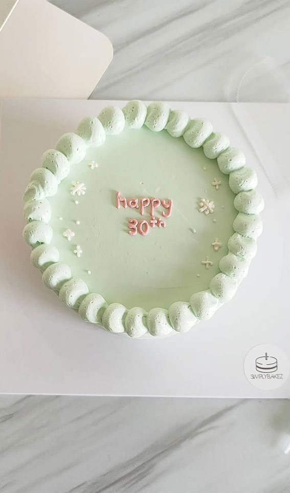 40+ Cute Simple Birthday Cake Ideas : 30th Birthday