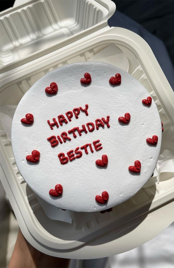 40+ Cute Simple Birthday Cake Ideas : BFF Birthday Cake