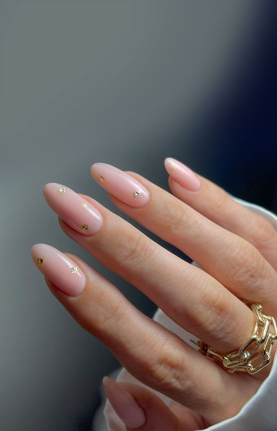 Star Nails Are Trending Now : Dreamy Cloud + Star Pink Sheer Nails