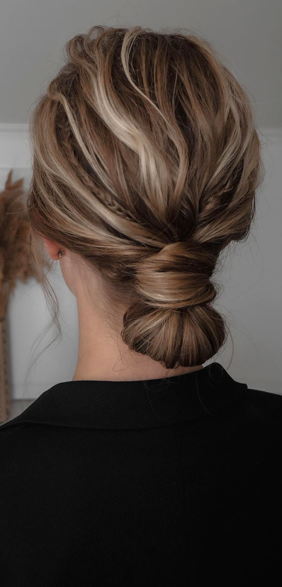 50+ Updo Hairstyles That’re So Stylish : Ponytail Wrap + Micro Braid Accents