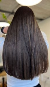 50+ Brunette + Brown Hair Colours & Hairstyles : Smooth Chocolate