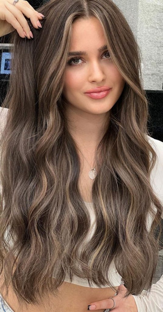 50 Brunette Brown Hair Colours And Hairstyles Ash Brown With Highlights 