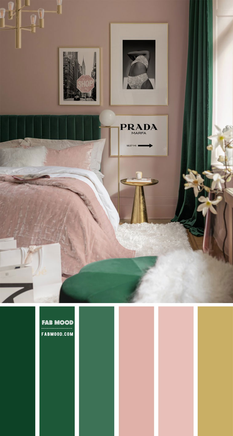 20 Best Bedroom Colour Combination Ideas : Green and Pink Colour ...