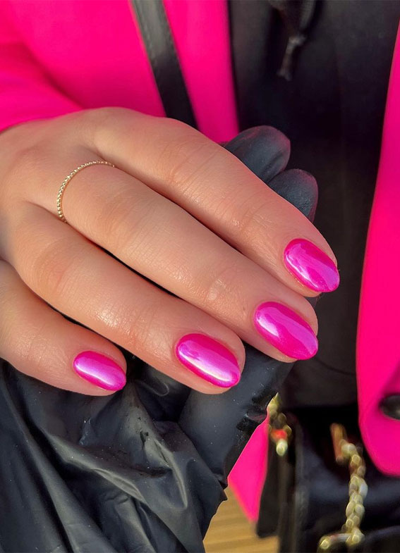 Hot Pink Summer Nails Pictures, Photos, and Images for Facebook, Tumblr,  Pinterest, and Twitter